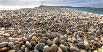 Picture of pebbles on Chesil Beach